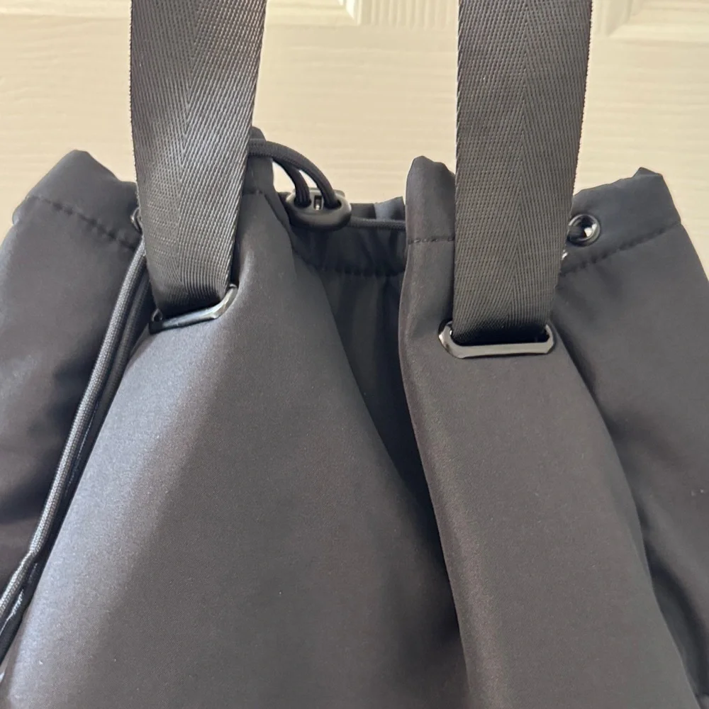 Beyond Yoga Black Convertible Drawstring Tote - Picture 4 of 10
